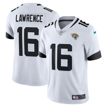 Load image into Gallery viewer, Men&#39;s Jacksonville Jaguars Trevor Lawrence Nike White Vapor Limited Jersey
