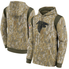 Load image into Gallery viewer, Men&#39;s Atlanta Falcons Nike Camo 2021 Salute To Service Performance Pullover Hoodie