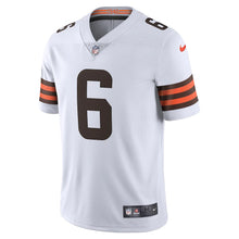 Load image into Gallery viewer, Men&#39;s Cleveland Browns Baker Mayfield Nike White Vapor Limited Jersey