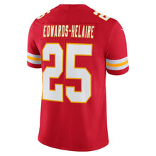 Load image into Gallery viewer, Men&#39;s Kansas City Chiefs Clyde Edwards-Helaire Nike Red Vapor Limited Jersey