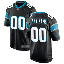 Load image into Gallery viewer, Men&#39;s Carolina Panthers Nike Black Custom Game Jersey