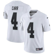 Load image into Gallery viewer, Men&#39;s Las Vegas Raiders Derek Carr Nike White Vapor Untouchable Limited Player Jersey