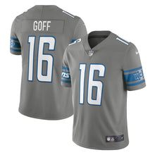 Load image into Gallery viewer, Men&#39;s Detroit Lions Jared Goff Nike Steel Alternate Vapor Limited Jersey