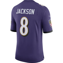 Load image into Gallery viewer, Men&#39;s Baltimore Ravens Lamar Jackson Nike Purple Speed Machine Limited Jersey