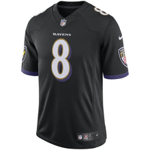 Load image into Gallery viewer, Men&#39;s Baltimore Ravens Lamar Jackson Nike Black Speed Machine Limited Jersey